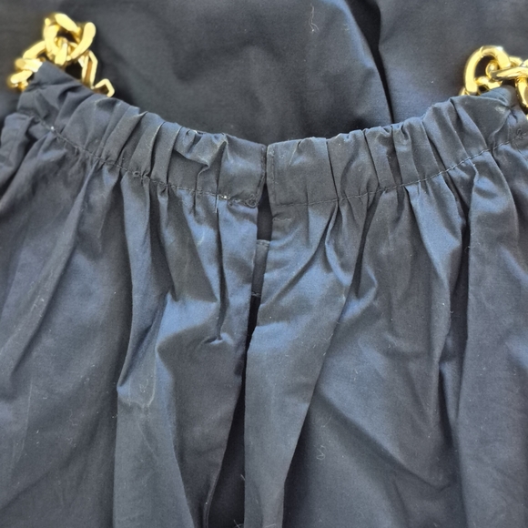 Elegant Navy Blue Sleeveless Dress - Picture 3 of 4